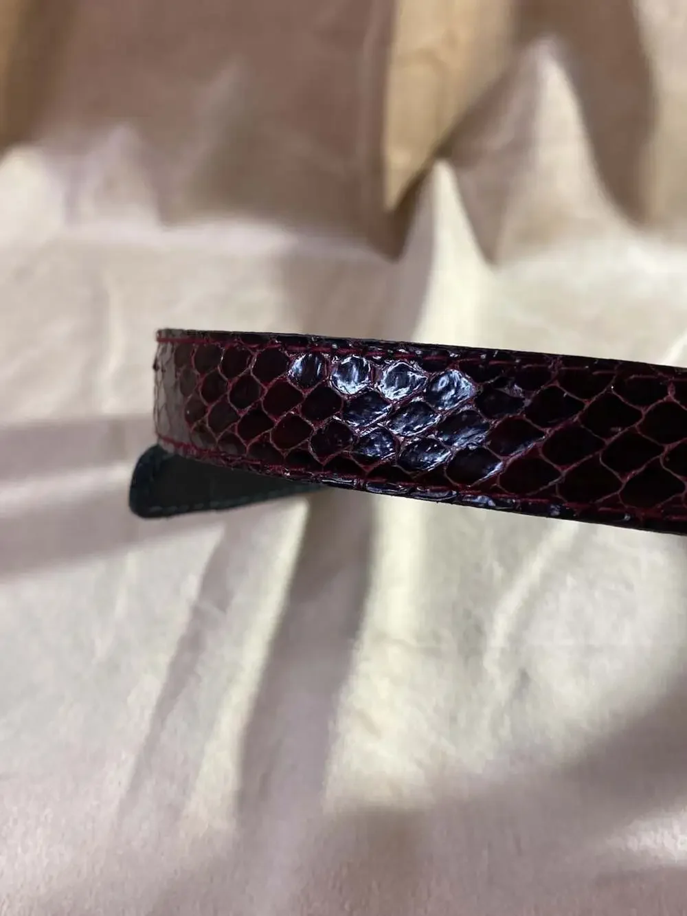 Picone maroon leather